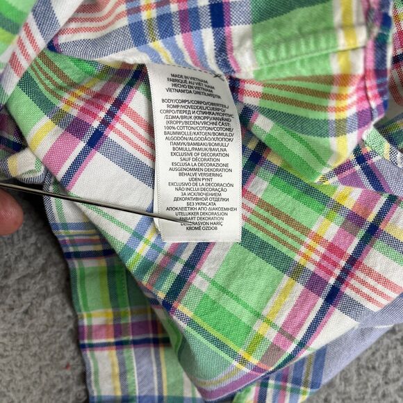 Ralph Lauren Shirt Men XL Green Purple Blue Oxford Long Sleeve Button Down - Picture 11 of 11